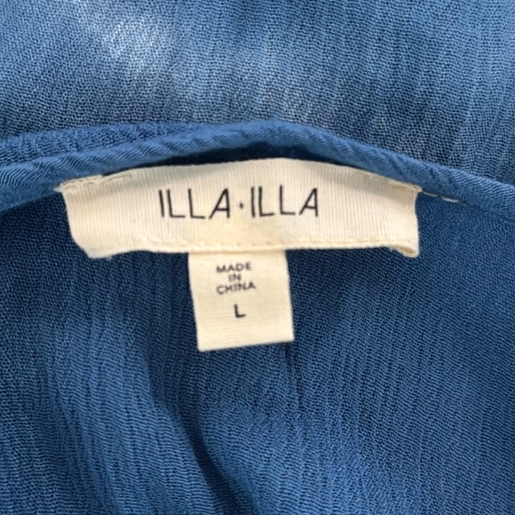 ILLA ILLA tie dye  Blue Dress size Large - Picture 3 of 5